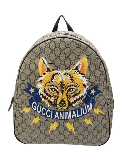 gucci animalium backpack|GG Supreme Gucci Animalium Backpack .